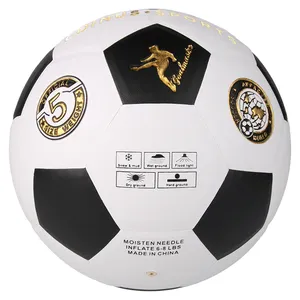 Ballon de Football en cuir Pu, taille 5, qualité professionnelle, pas cher, ligne cachée personnalisée, ballon de Football