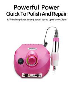 NAD004B 35000RPM Perceuse à ongles <span class=keywords><strong>électrique</strong></span> en plastique Machine de <span class=keywords><strong>manucure</strong></span> et de <span class=keywords><strong>pédicure</strong></span> Ensemble de limes pour usage commercial et domestique - Product Image 5