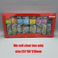 Boîte de présentation en acrylique transparente pour les mini-boîtes Eevee Prismatic Evolutions 8, boîte de rangement protectrice pour collectionneurs