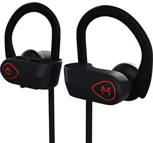 Earphone olahraga antiair IPX7 Ear Hook tanpa kabel RU9, siap dikirim, stok tersedia sekarang!