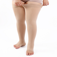 Chaussettes de compression personnalisées avec logo, 20-30 mmHg, pour hommes et femmes, anti-varices, fournisseur d'usine