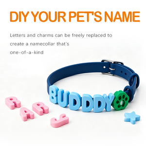 Hot SALE DIY 26 Letter Accessories Adjustable Silicone Letters Dog <strong>Collar</strong> Durable Multi-sized Pet <strong>Collar</strong> for <strong>Puppy</strong> - Product Image 5