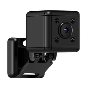 迷你摄像头1080P摄像头便携式小型高清保姆摄像头，带夜视和运动检测室内家庭安全摄像头
