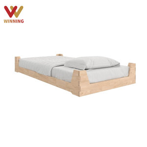 Cunas de madera inspiradas en Montessori, cama de suelo de <span class=keywords><strong>2</strong></span> alturas para niños pequeños para uso en dormitorio, muebles de guardería preescolar - Product Image 1