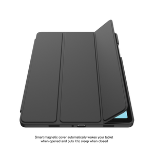 เคสแท็บเล็ตพรีเมียม ปิด/เปิดอัตโนมัติ วัสดุอะคริลิกใส TPU หนัง พร้อมช่องใส่ปากกา สำหรับ Samsung Galaxy Tab A11+ / A9+ - Product Image 3