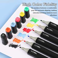 Cautyfky – Lot de 120 marqueurs à alcool double pointe, permanents, pour adultes, pour le coloriage et la peinture