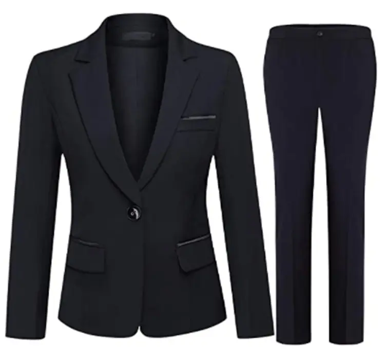 OEM/ODM Customized Wholesale Business Ladies Women Suit Set Office Bank Corporate Staff Suits Uniform For Women