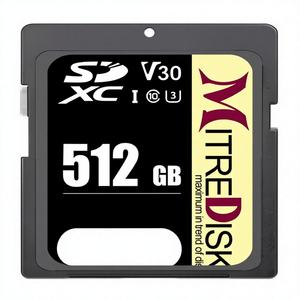 Carte mémoire numérique sécurisée pour appareil photo professionnel, vidéo, vitesse extrême Pro U3 Classe 10 A1, plastique MDSD180PRO - Product Image 1