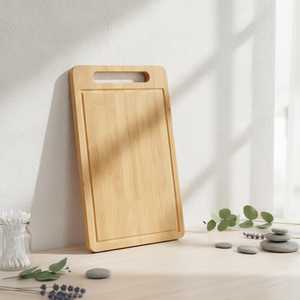 Planche à découper en bois artisanale de qualité supérieure, fabriquée à partir de bois d'acacia et de bois de manguier, offrant une durabilité écologique - Product Image 3