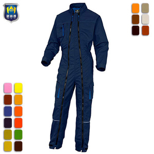 Vêtements de travail à la mode Combinaisons multi-poches Conception OEM Salopette à double fermeture éclair - Product Image 2