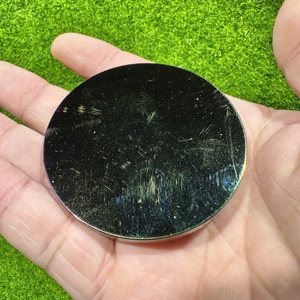 Disco de Obsidiana Natural Aura Electrochapado para Sanación, Decoración del Hogar, Posavasos, Placa de Altar, Lote al por Mayor - Product Image 3