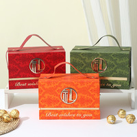 Boîte cadeau de luxe à rabat avec poignée en PU pour cadeaux de mariage, cadeaux de fête, emballage