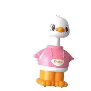 HY Toys fabrica prensa inercial bonito bobblehead pato balanço puxável bebê engatinhando garoto