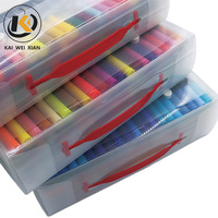 Lot de marqueurs aquarelles permanents double-pointe multicolores à base d'eau pour étudiants et enfants - Vente en gros fabricant