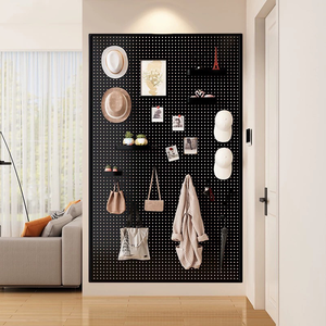 Modular Carbon thép Pegboard Treo tường treo Organizer <span class=keywords><strong>Rack</strong></span> cho phòng tắm Văn phòng Phòng phòng khách đa năng Craft giá đồ trang sức - Product Image 6