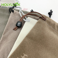 Sac à cordon avec logo personnalisé Sac en microfibre souple avec cordon de serrage Étui promotionnel pour téléphone portable Pochette en microfibre pour lunettes de soleil