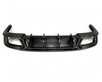 Diffuseur arrière en fibre de carbone sèche style SD pour kit carrosserie Audi S4 B9, lèvre de pare-chocs arrière, diffuseur 2017-2019