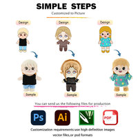 Fabricant de peluches personnalisées, fans d'idoles Kpop, poupée OC, charme sexy, poupée en coton personnalisée de 20 cm, vêtements en résille, accessoires