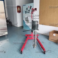 Mélangeur liquide à cisaillement élevé mobile Sipuxin pour l'industrie cosmétique, acier inoxydable 304/316, état neuf, levage pneumatique