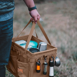 Deenith Multifunction Outdoor Collapsible Polyester Storage Bag 30L Capacity <b>Camping</b> Tool Tote Firewood Wholesale TB1201 - Product Image 2