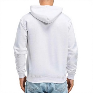 Sweat à capuche pour homme Long Mission Industry, imprimé astronaute et fusée, en coton blanc, coupe classique, vêtement décontracté d'automne - Product Image 3