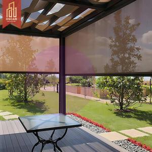 Stores à enroulement sur rail zippé, résistants au vent et à l'eau, pour balcons, terrasses, jardins, extérieur - Product Image 1