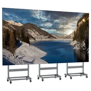 Full HD super schmale Lünette 2x3 4K 46 Zoll Werbe display LCD-Videowand panel mit Steuerung Split-Screen-Anzeigen wiedergabe