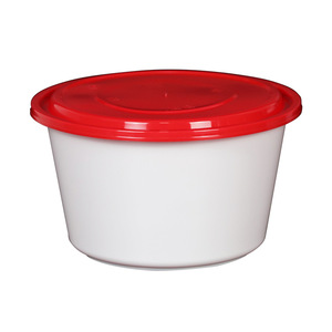 Disposable Lunch Box Round Takeout Container With Lid PP Material Microwave Safe 1250ml Capacity Food Storage Bowl - Product Image 1