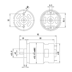 Rs885 Nhà máy cung cấp 36V 20000 vòng/phút 399.29 Wát Micro chải DC nam châm vĩnh cửu động cơ cho khóa thông minh - Product Image 5