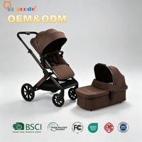 Passeggino di Lusso Antiurto Pieghevole Portatile con Carrozzina 2 in 1 per Neonati e Bambini, Ideale per Viaggi