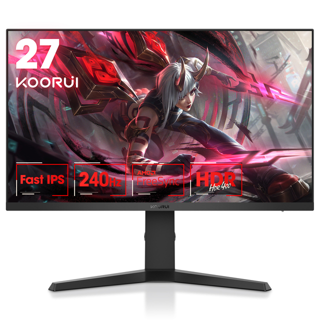 KOORUI-240hz 1ms OD Response Time Monitor 27inch Gaming Monitor 144hz Computer Pc Display Screen Monitors