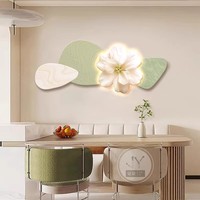 Cremefarbenes Tier-Schmetterling-Blumen-Wandbild für Schlafzimmer, Wohnzimmer, Sofa-Hintergrund, Kristallporzellan, Umweltfreundlich