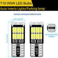 12V Auto-Leselampe LED-Licht 4014 26SMD T10 W5W 194 168 Rot Weiß Blau Breitenlampe für Autos Innenbeleuchtung Superhell