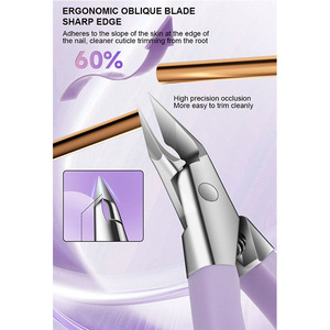 Tronchesino Multiuso Inclinato per Unghie Spesse in Acciaio Inossidabile, Forbici per Pedicure e Manicure, Pinze per Pelle Morta, Tronchesino per Cuticole e Unghie dei Piedi - Product Image 2