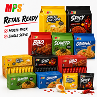 Mie Ramen OEM Kemasan Grosir Rasa Ayam Super Pedas / Rasa Telur Asin Haccp Mie Instan