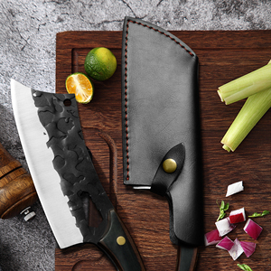 Ensemble de couteaux tactiques Xingye multifonctionnels de 7 pouces, couteau de chef, couteau de boucher, design épaissi, étui en cuir, couteau de survie, cuisine - Product Image 5