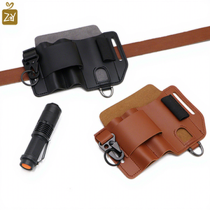 Portable rapide bateau Faux cuir EDC outils taille sac Camping en plein air jardinage multi-outils étui rapide lampe de poche couteau gaine - Product Image 1