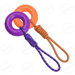 Mainan Anjing Latih Interaktif Grosir Custom, Mainan Tarik Anak Anjing dengan Tali Nilon - Product Image 3