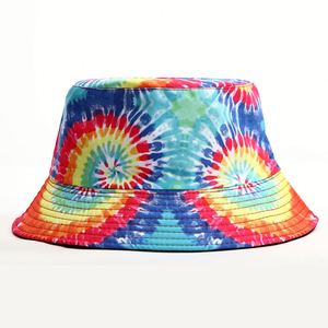 <b>Men</b> <b>Hats</b> New Fashion Stylish Cotton Material Tie Dye High Quality <b>Bucket</b> <b>Hat</b> Custom Logo - Product Image 5