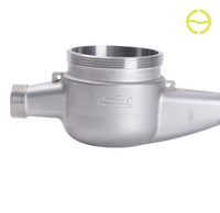 Corps de compteur d'eau en acier inoxydable OEM, fabrication par procédé de soudure à la cire perdue au silicat de silice, certifié ISO9001, pour la mesure de fluides en fonderie