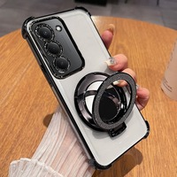Coque de téléphone Redmi 15 5G en silicone plaqué avec airbags antichoc aux quatre coins, design 3D mignon, motif de personnage de dessin animé, finition givrée, magnétique