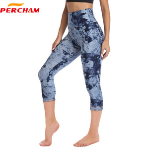 Commercio all'ingrosso OEM Leggings sportivi stampa digitale bottino sollevamento pancia a vita alta allenamento Yoga Leggings pantaloni alla caviglia - Product Image 3