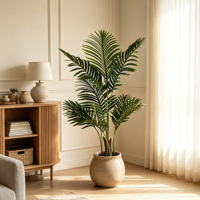 Palmier Areca Artificiel Réaliste, Plante Tropicale Artificielle Bonsaï pour la Décoration de la Maison, du Salon, du Bureau et des Espaces Commerciaux