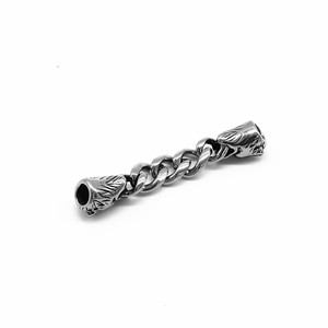 Yunnique – chaîne en acier inoxydable avec tête de loup, perles d'espacement de 55mm pour la fabrication de bracelets, accessoires de bijoux à faire soi-même - Product Image 4