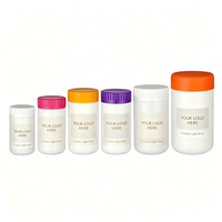 Vente en gros de flacons en plastique HDPE de 100 à 500 ml, flacons pour pilules, comprimés, capsules, contenants vides pour compléments alimentaires, étiquette personnalisée