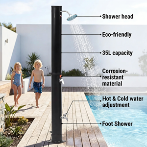 <span class=keywords><strong>Douche</strong></span> <span class=keywords><strong>solaire</strong></span> extérieure durable de 35 L, <span class=keywords><strong>douche</strong></span> <span class=keywords><strong>solaire</strong></span> extérieure à 2 sections pour le camping et les piscines de jardin - Product Image 6