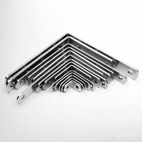 MAYS NG 110*150*3 Support d'angle décoratif en acier inoxydable 304 standard pour bois ou meubles