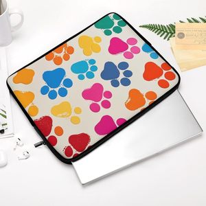 Smeta Nhà Máy Tùy Chỉnh <span class=keywords><strong>Neoprene</strong></span> Đầy Màu Sắc Dog Paw Máy Tính Xách Tay Tay Áo 13Inch Máy Tính Xách Tay Trường Hợp Siêu Mỏng Trọng Lượng Nhẹ Máy Tính Xách Tay Bảo Vệ Trường Hợp - Product Image 4