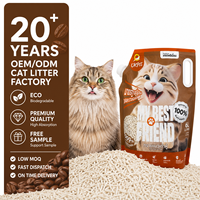 Litière pour chat en tofu biodégradable et écologique, très absorbante, faible dispersion, forte absorption, 99% de tofu, vente en gros disponible