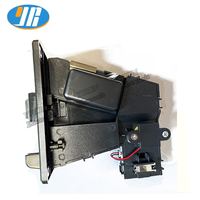 Sélecteur d'accepteur multi-pièces programmable à panneau noir à 6 valeurs pour distributeur automatique/machine de jeu d'arcade